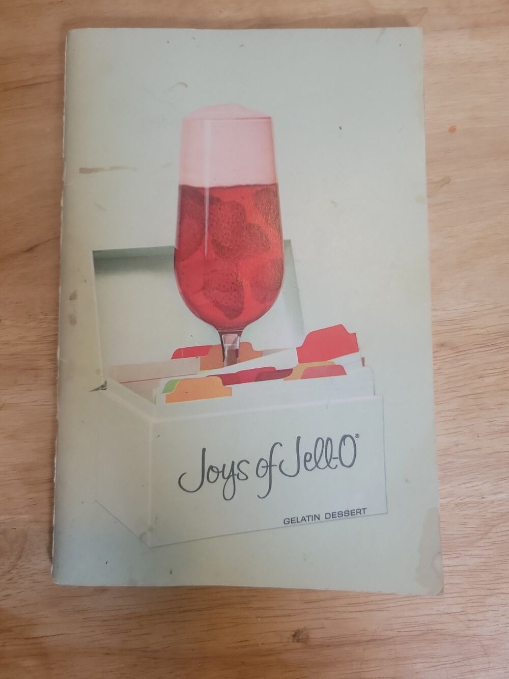 Joys Of Jello Gelatin Dessert Booklet 1960s Cookbook Dream Whip Bakers Calumet